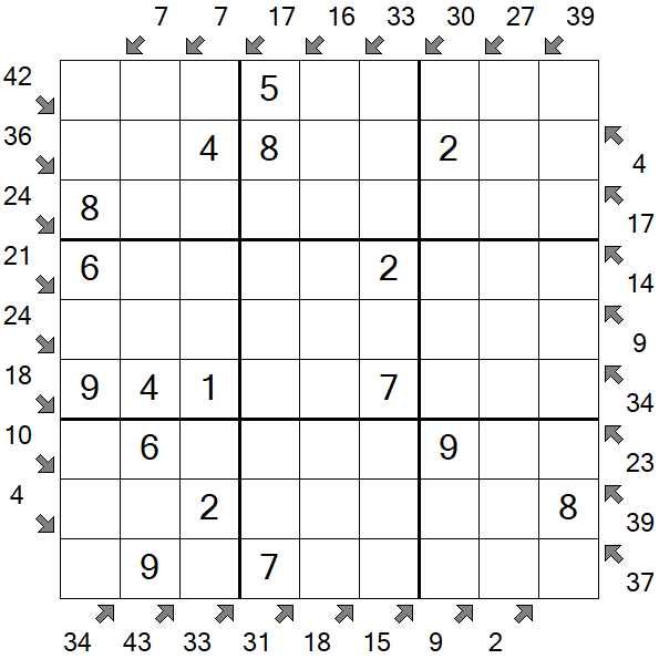 Little Killer Sudoku - Easy