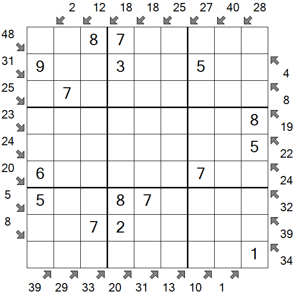 Little Killer Sudoku - Easy