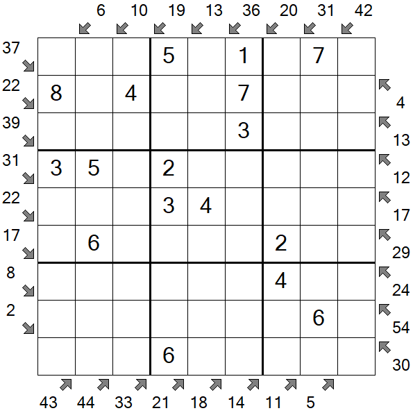Little Killer Sudoku - Easy