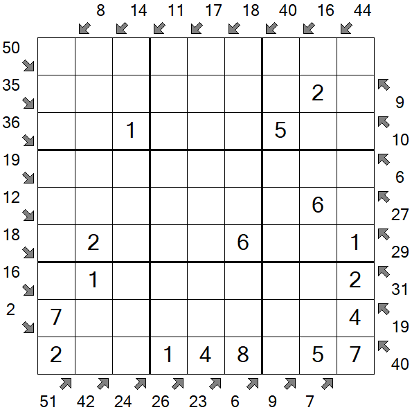 Little Killer Sudoku - Easy