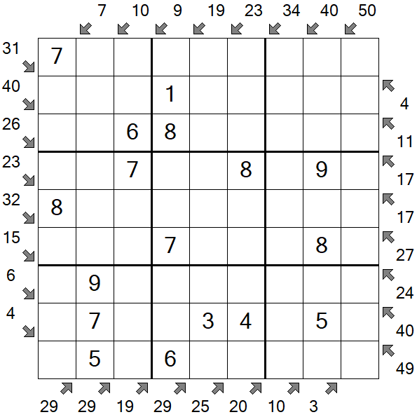 Little Killer Sudoku - Easy