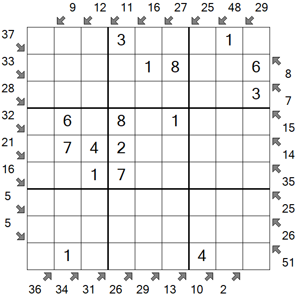 Little Killer Sudoku - Easy