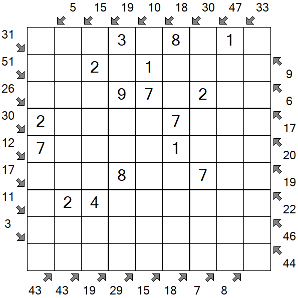 Little Killer Sudoku - Easy