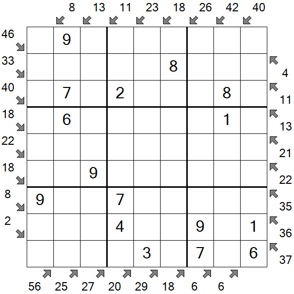 Little Killer Sudoku - Easy