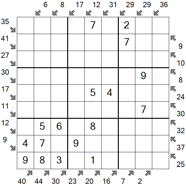 Little Killer Sudoku - Easy