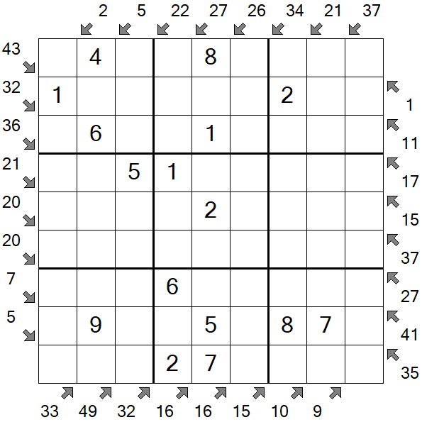Little Killer Sudoku - Easy