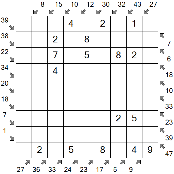 Little Killer Sudoku - Easy