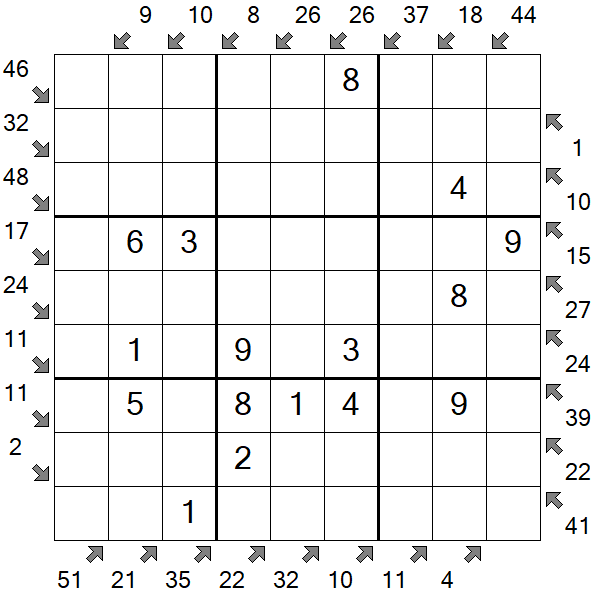 Little Killer Sudoku - Easy