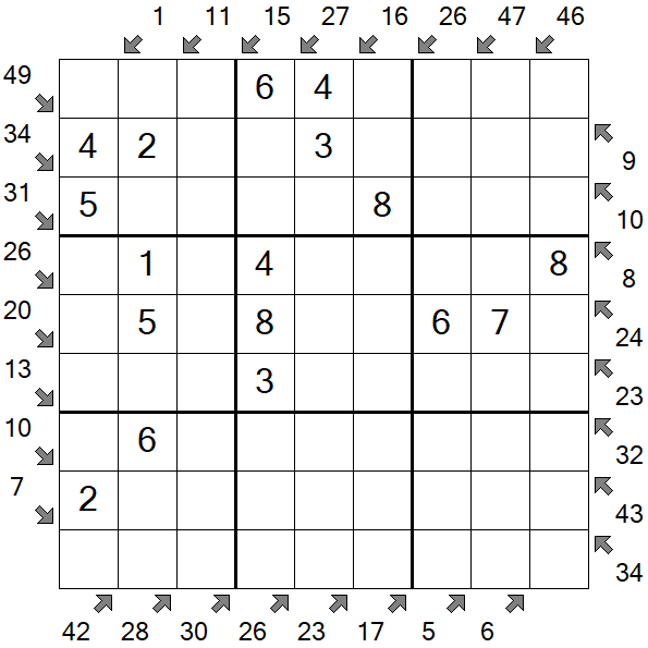 Little Killer Sudoku - Easy