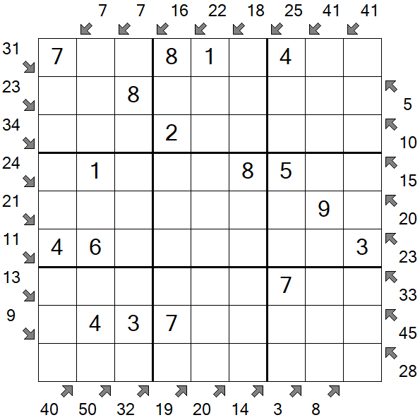 Little Killer Sudoku - Simple
