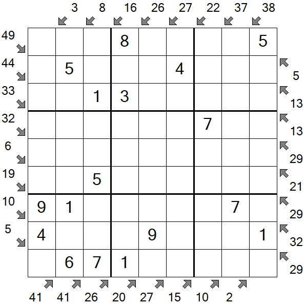 Little Killer Sudoku - Simple