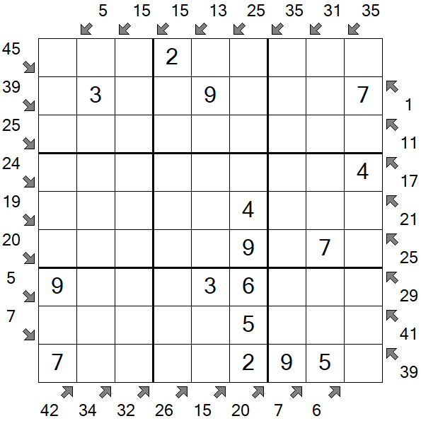 Little Killer Sudoku - Easy
