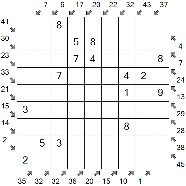 Little Killer Sudoku - Simple