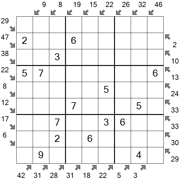 Little Killer Sudoku - Einfach