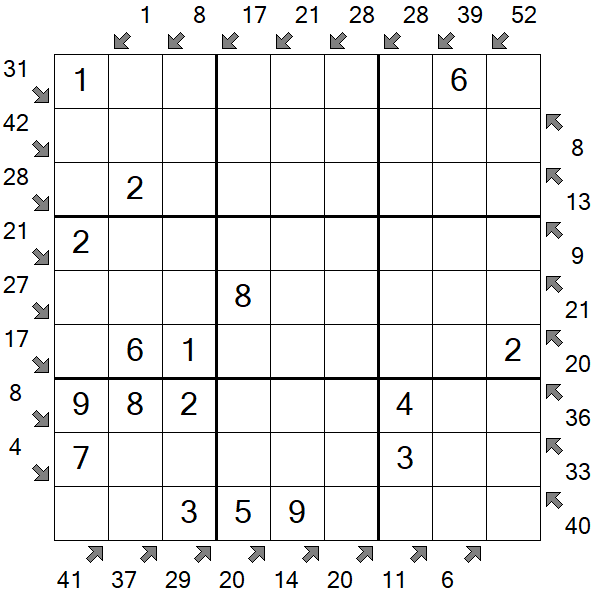 Little Killer Sudoku - Fácil