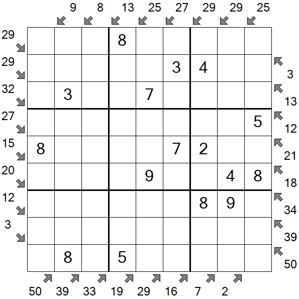 Little Killer Sudoku - Fácil