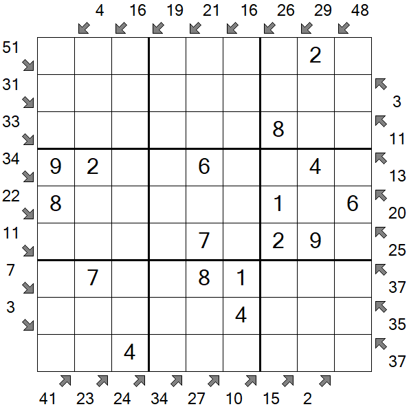 Little Killer Sudoku - Fácil
