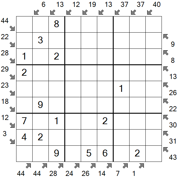 Little Killer Sudoku - Fácil