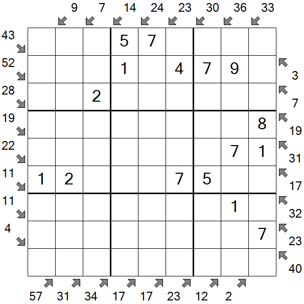 Little Killer Sudoku - Einfach