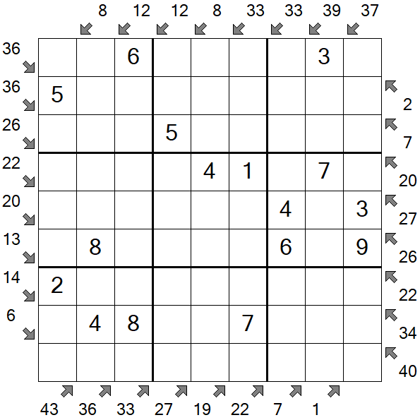 Little Killer Sudoku - Easy