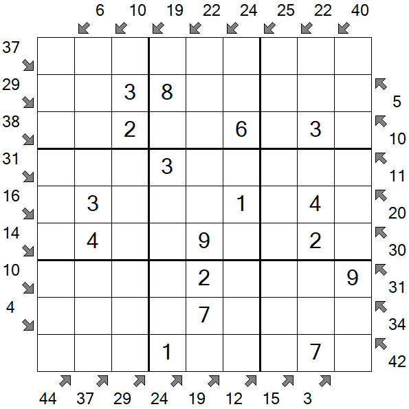 Little Killer Sudoku - Fácil
