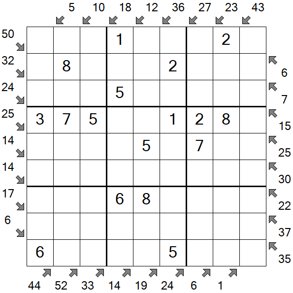 Little Killer Sudoku - Simple