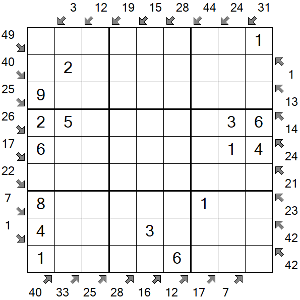 Little Killer Sudoku - Simple