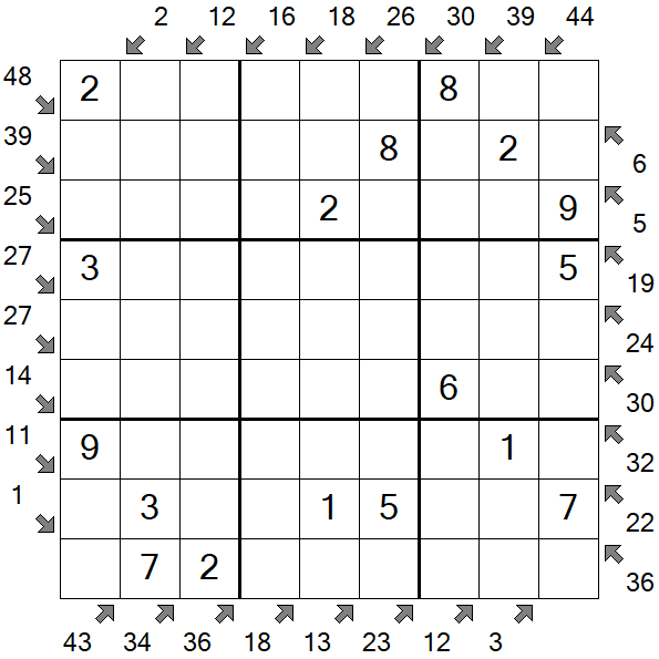 Little Killer Sudoku - Fácil