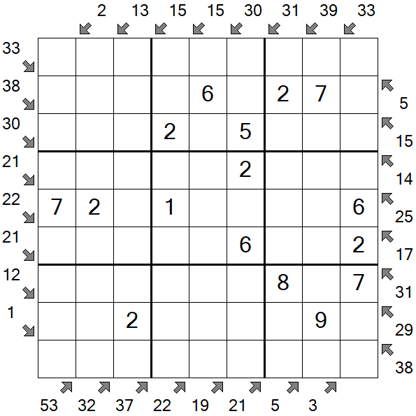 Little Killer Sudoku - Einfach