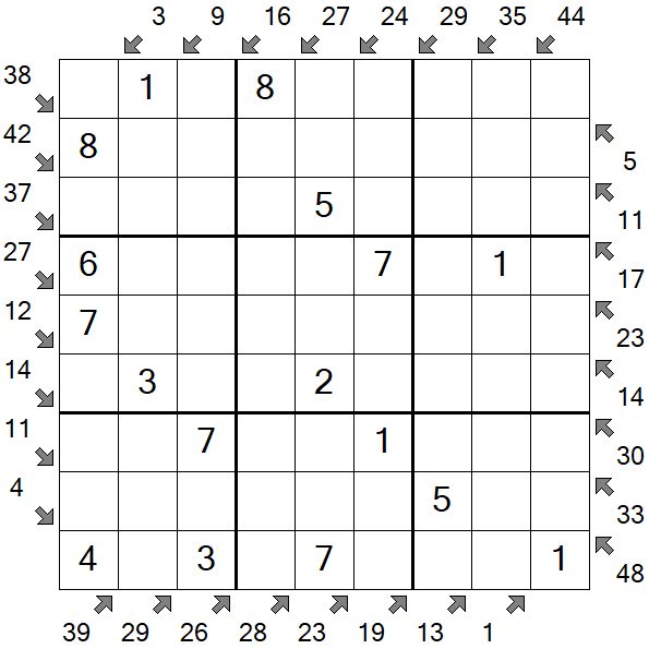 Little Killer Sudoku - Fácil