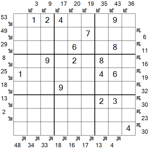 Little Killer Sudoku - Fácil