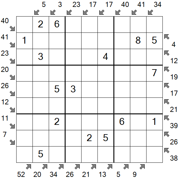 Little Killer Sudoku - Fácil