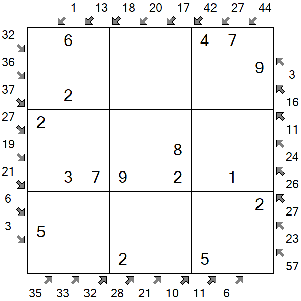 Little Killer Sudoku - Fácil