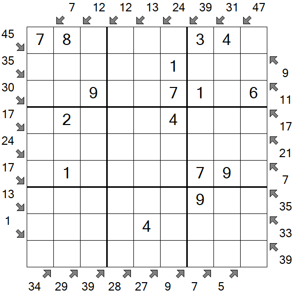 Little Killer Sudoku - Fácil