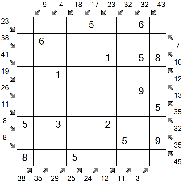 Little Killer Sudoku - Fácil