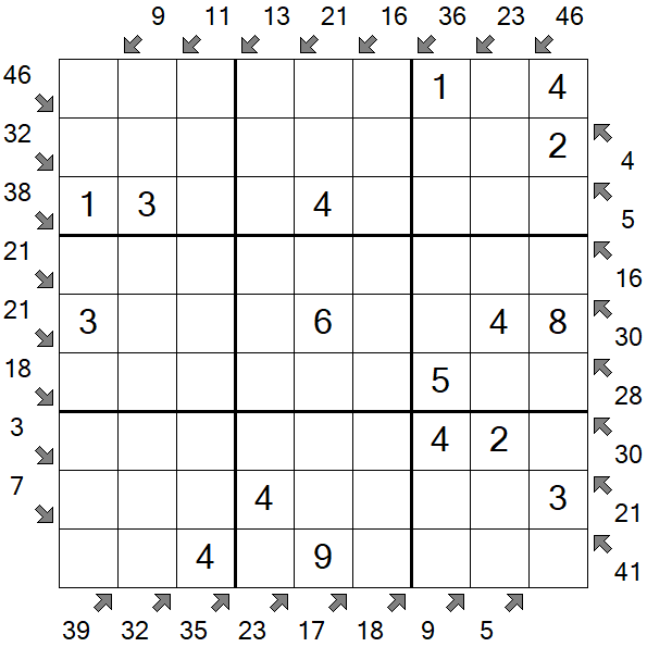 Little Killer Sudoku - Einfach
