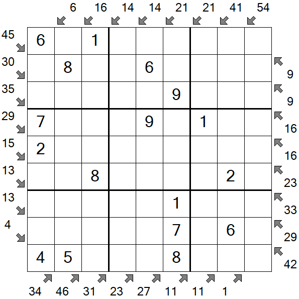 Little Killer Sudoku - Fácil