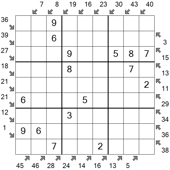 Little Killer Sudoku - Easy