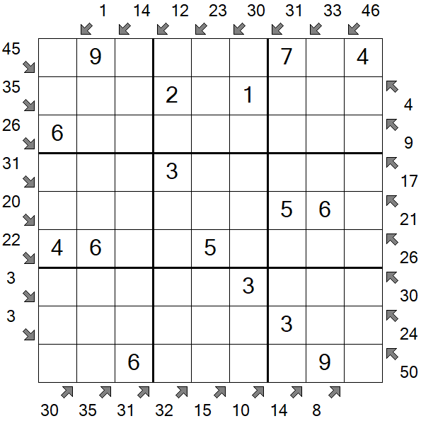 Little Killer Sudoku - Easy