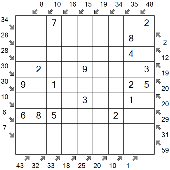 Little Killer Sudoku - Easy