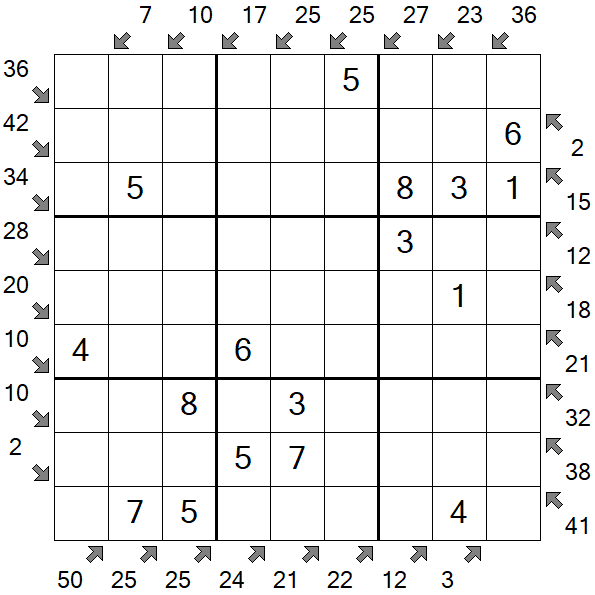 Little Killer Sudoku - Easy