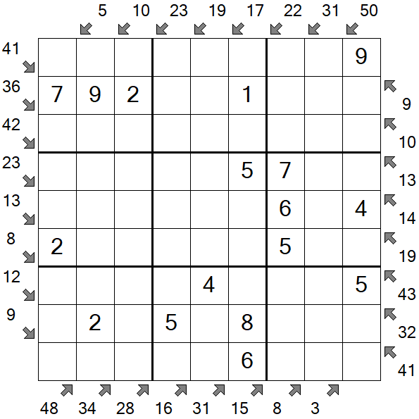 Little Killer Sudoku - Fácil