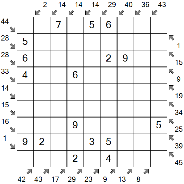 Little Killer Sudoku - Fácil