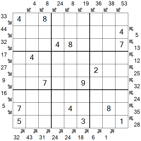 Little Killer Sudoku - Fácil