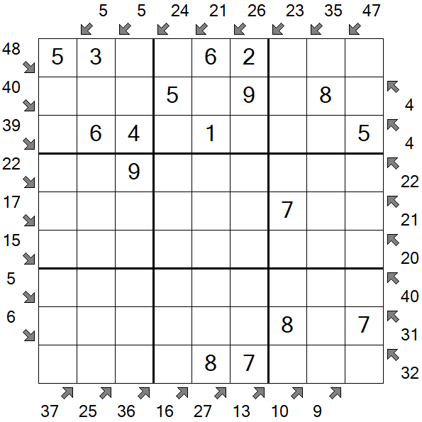 Little Killer Sudoku - Fácil