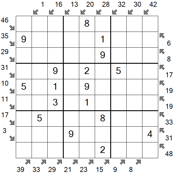 Little Killer Sudoku - Fácil