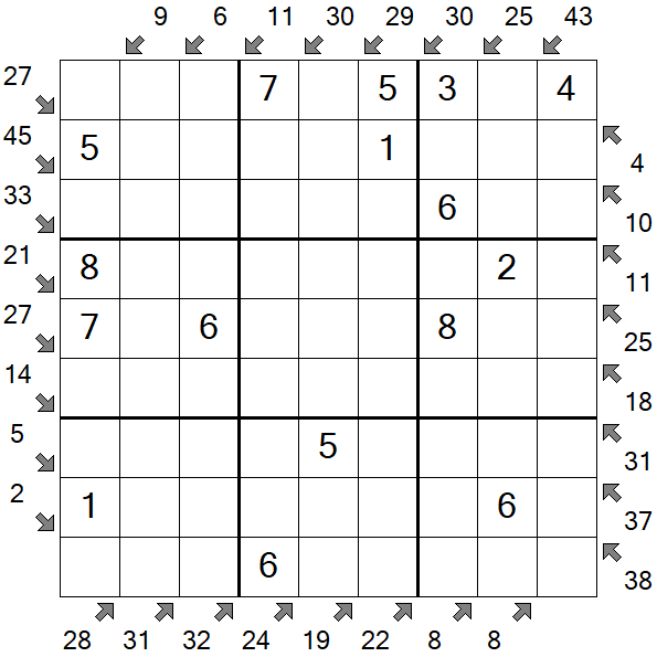 Little Killer Sudoku - Fácil