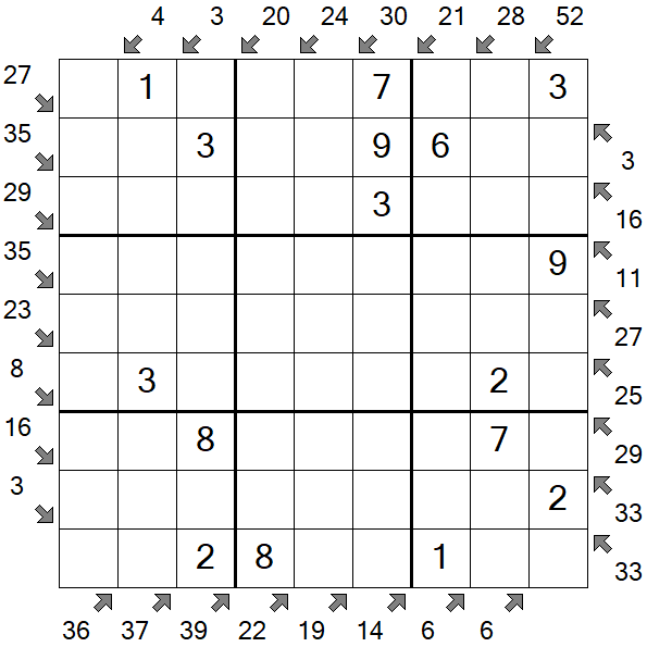 Little Killer Sudoku - Fácil