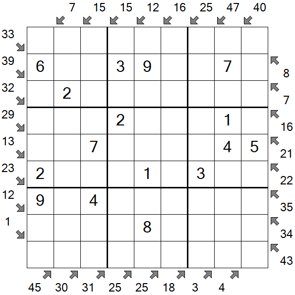 Little Killer Sudoku - Einfach