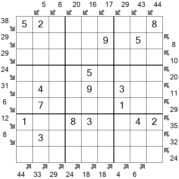 Little Killer Sudoku - Fácil